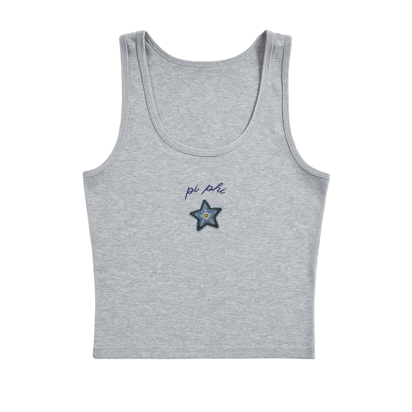 "BEADED BLUE" SORORITY TANK