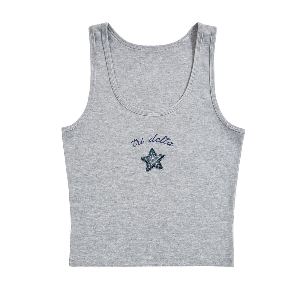 "BEADED BLUE" SORORITY TANK