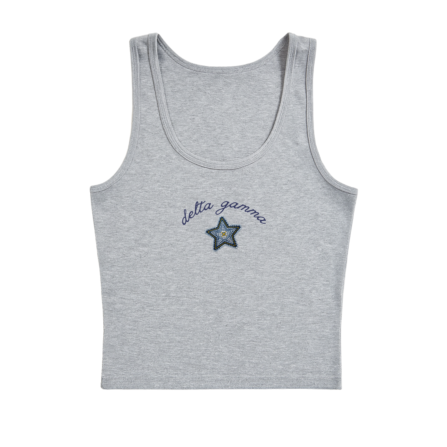 "BEADED BLUE" SORORITY TANK