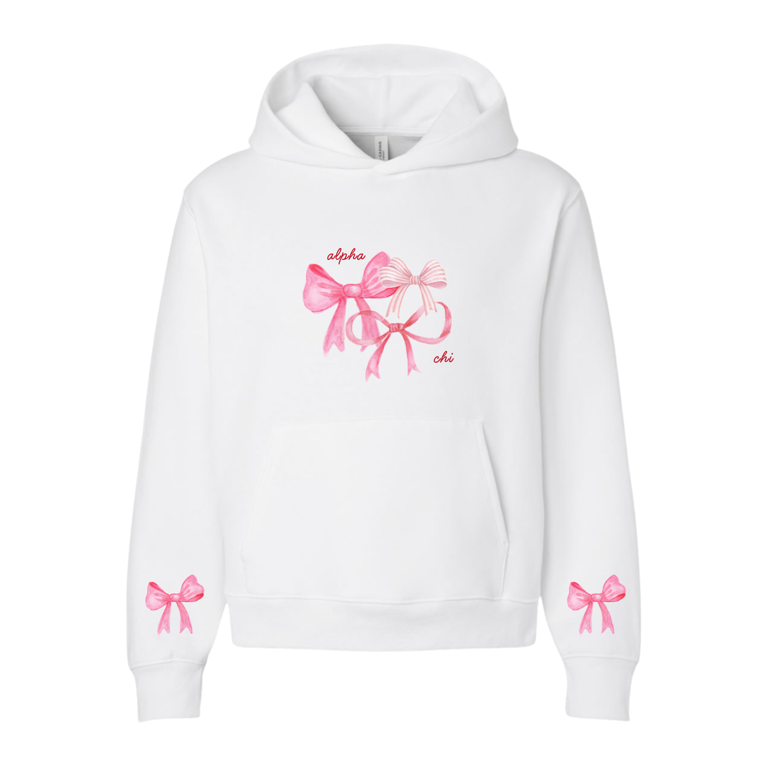 "BLUSH BOW" SORORITY HOODIE