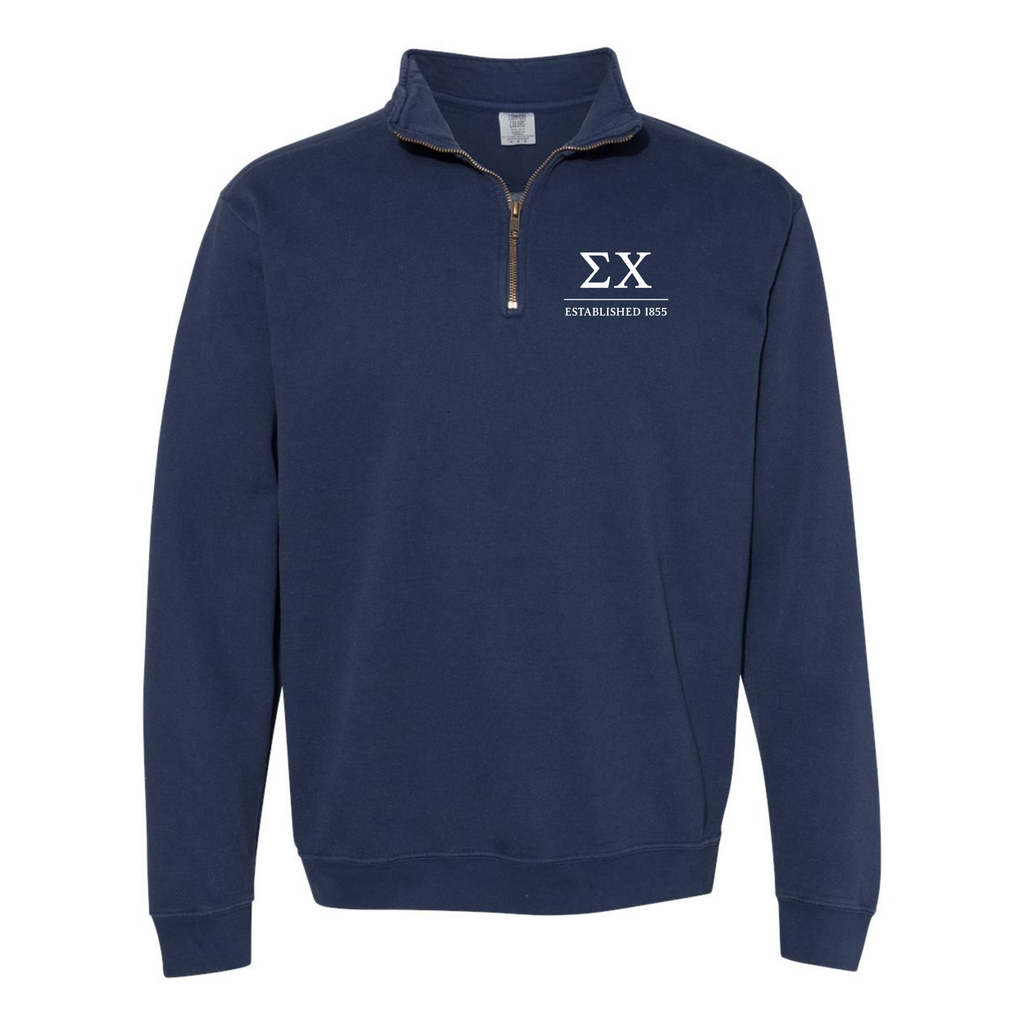 "Classic" Comfort Colors Fraternity Quarter-Zip