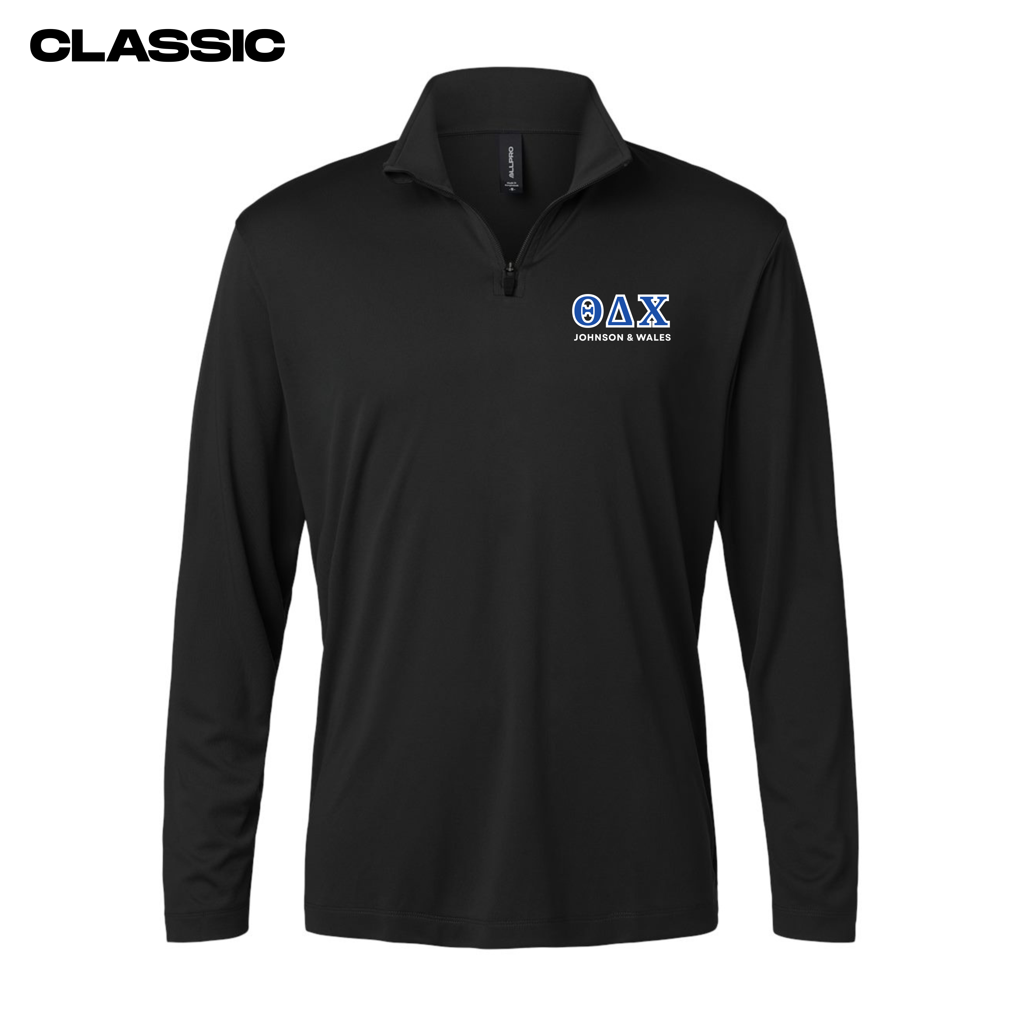 Classic Theta Delta Chi Johnson & Wales 1/4 Zip