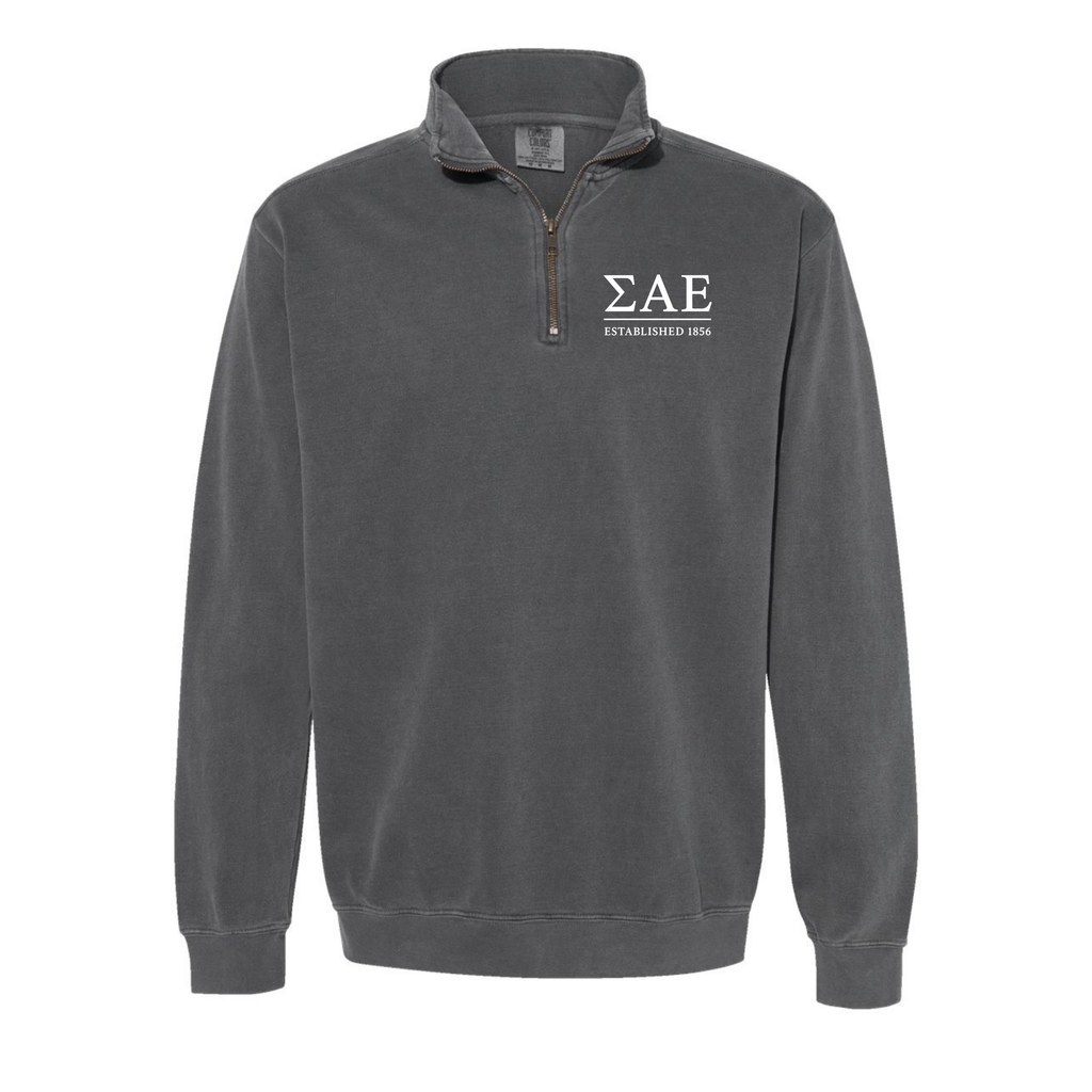 "Classic" Comfort Colors Fraternity Quarter-Zip