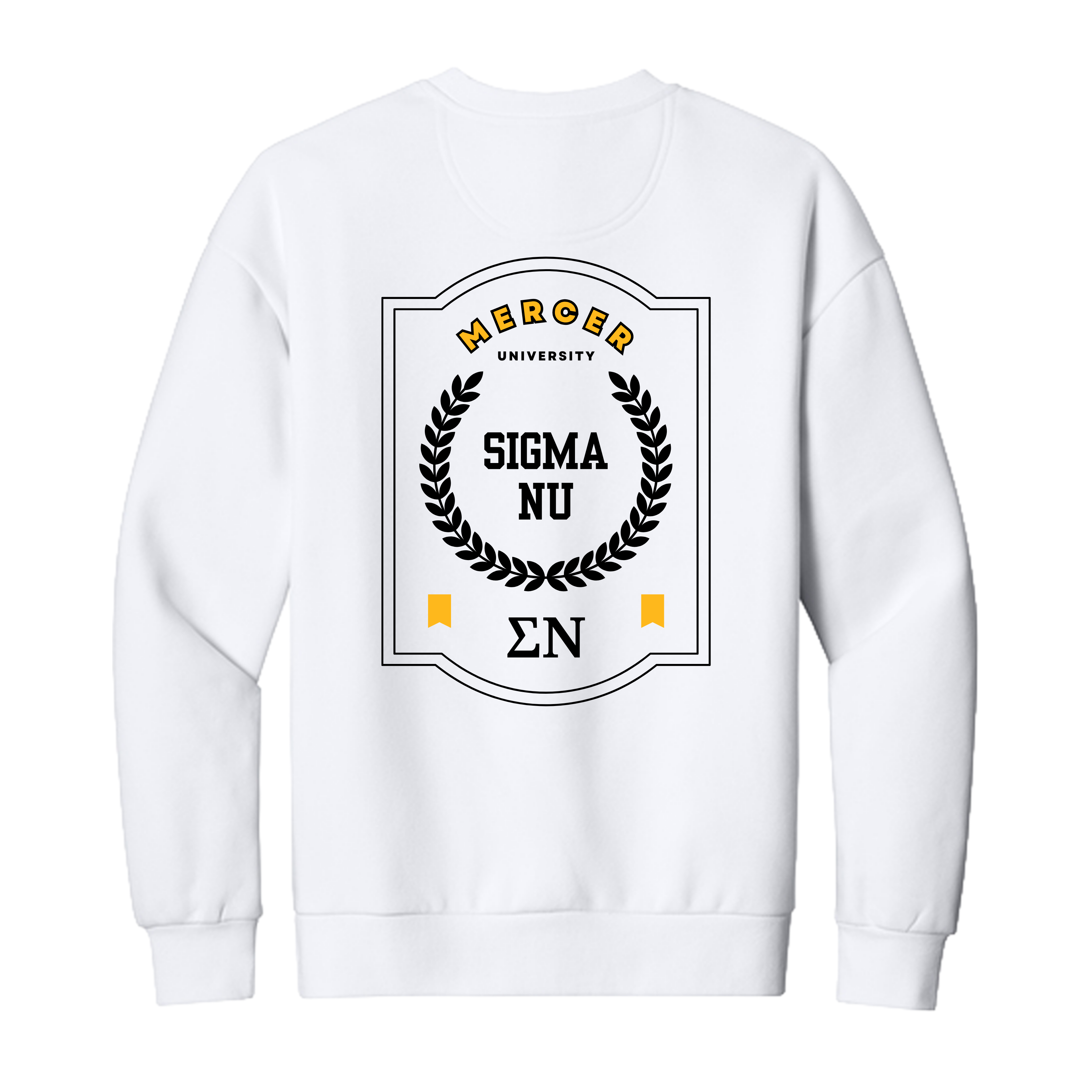 Premium Sigma Nu Mercer "Tailgate" Long-Sleeve Crew Neck Sweatshirt