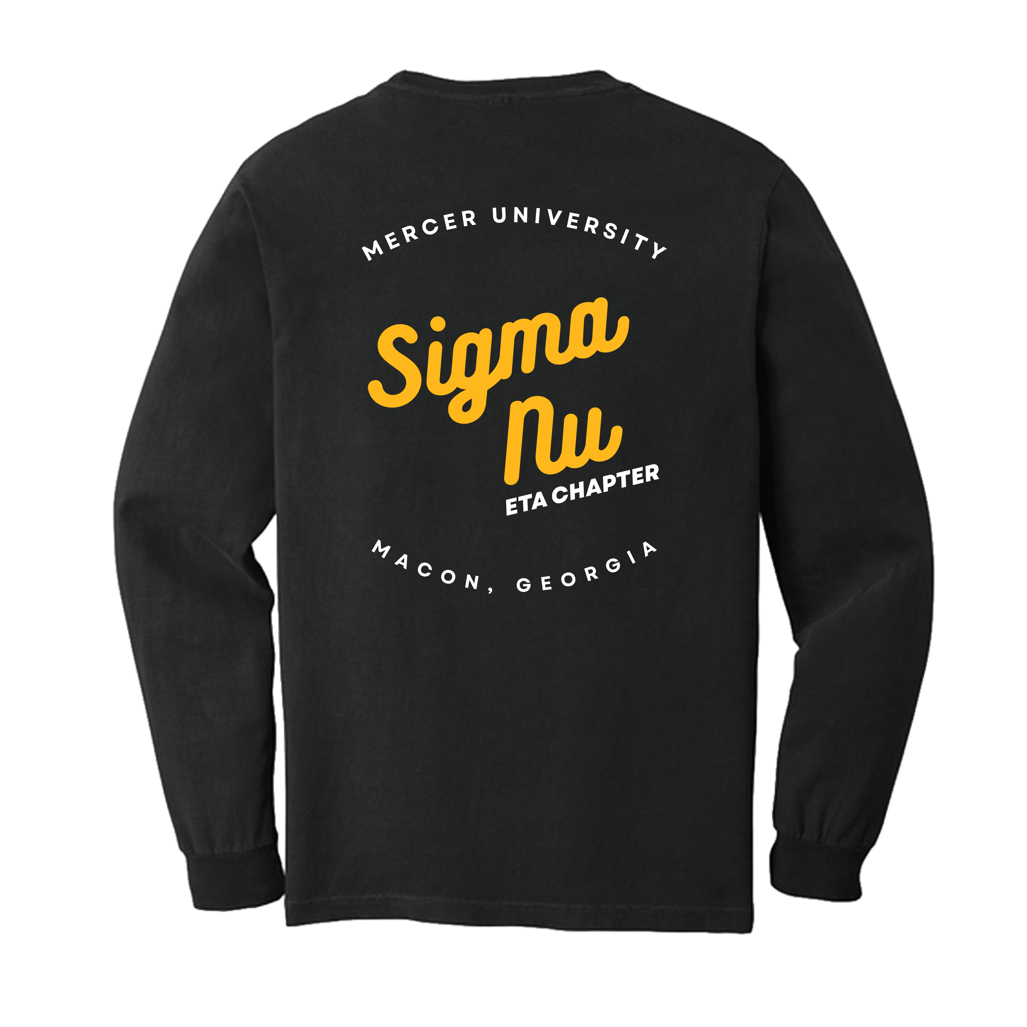 Premium Sigma Nu Mercer "Tailgate" Long-Sleeve Tee