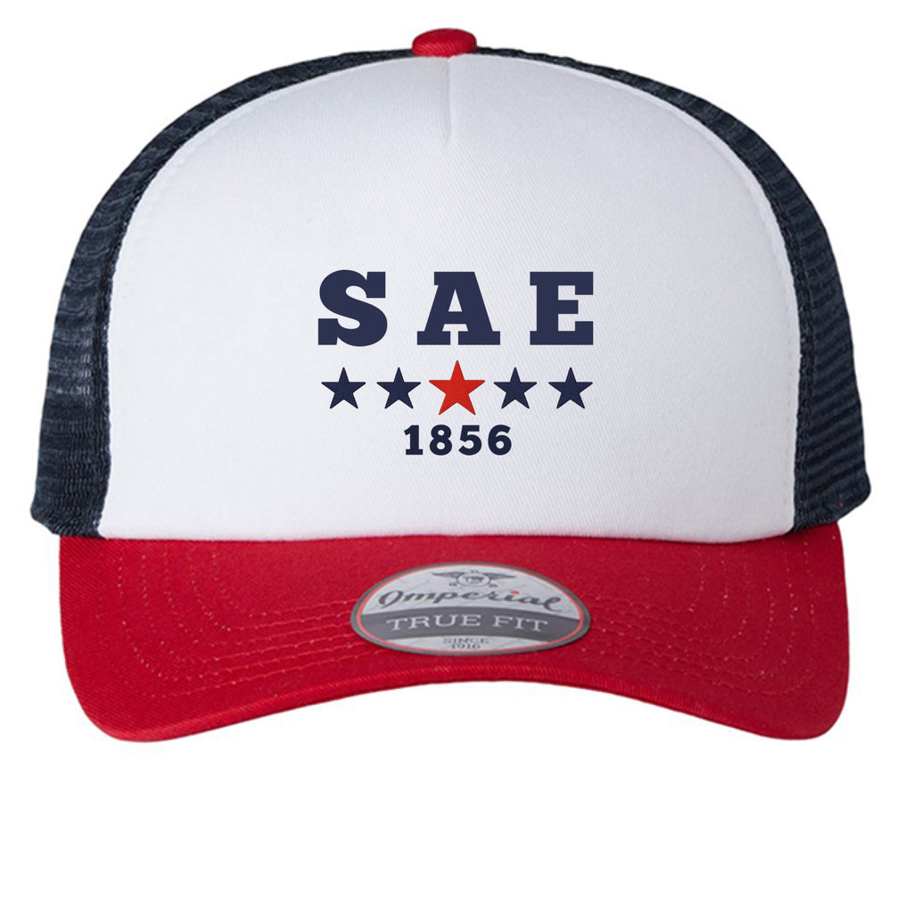 White/ Red/ Dark Navy - FRONT